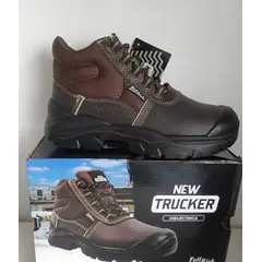 STEELPRO - Botines Unisex Adulto Construcción Cuero New Trucker