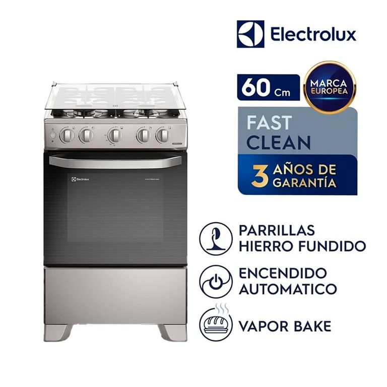 Cocina de pie a Gas 4 Hornillas FE4ISR - Inox