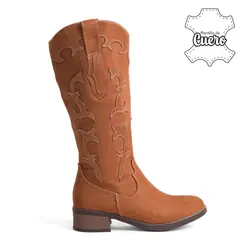 KALURI - Bota texana para Mujer Jolene Camel