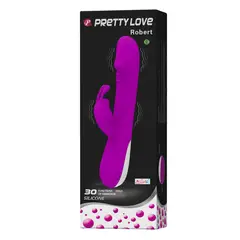 PRETTY LOVE - Vibrador Rabbit Robert 30 Modos Doble Estimulación Silicona