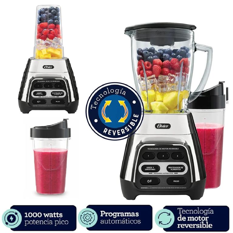 Licuadora Reversible y Vaso Blend 1000 Wats BLSTPYG1311NBG