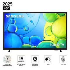 SAMSUNG - Televisor 40" FHD Smart TV UN40F6000F - 2025