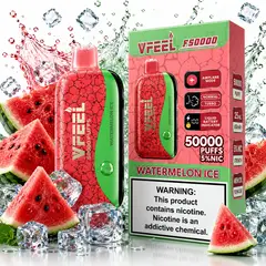VAPE - Desechable VFEEL 50000 Puffs Watermelon Ice Recargable Premium