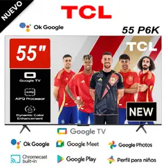 TCL - Nuevo Televisor Led 55” 55P6K UHD 4K Smart TV