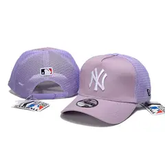 GENERICO - Gorra New Era Yankees - New York Nueva Camionero - NY Baseball Trucker Lila