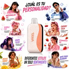 VAPE - Desechable VFEEL 50000 Puffs Mexico Mango Recargable Premium