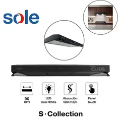 Sole - Campana Extractora de 90cm Slim Black Touch Free S-Collection