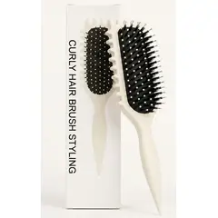GENERICO - PEINE PARA RIZOS HAIR BRUSH - BLANCO
