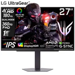 LG - Monitor Gamer 27G810A-B 27 4K UHD 180Hz Dual-Mode FHD 360Hz, IPS, 1MS, G-Sync