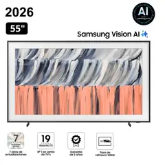 SAMSUNG - Televisor The Frame 55" Qled 4k Vision AI Smart TV 55LS03HE - Nuevo 2026