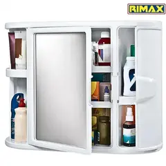 RIMAX - Gabinete Para Baño- Blanco Con Espejo -