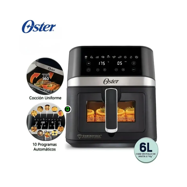 Freidora de Aire Digital 6Litros CKSTAF60WDDF Con 10 Programas