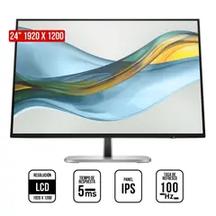 HP - Monitor Serie 5 Pro 524pn, 24" WUXGA FHD, 100Hz, 5ms, Pivote