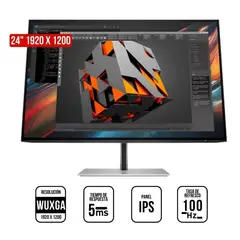 HP - Monitor Serie 7 Pro 724pu, 24" WUXGA FHD, 100Hz, 5ms, Pivote