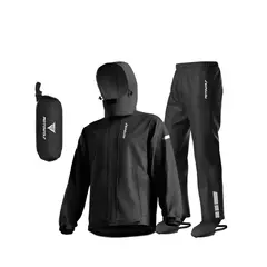 MOTOWOLF - Traje impermeable L negro