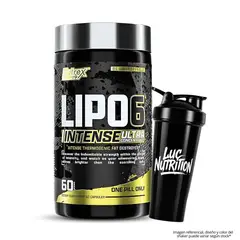 NUTREX RESEARCH - Lipo 6 Black Intense - 60 cápsulas + Shaker