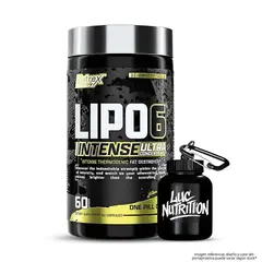 NUTREX RESEARCH - Lipo 6 Black Intense - 60 cápsulas + Portaproteina
