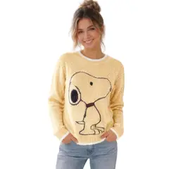 GENERICO - Chompa Mujer Snoo Dom463G-24 Hilo Chenile Color Vainilla