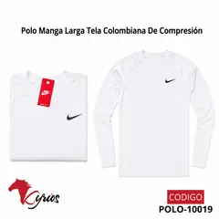 NO LOGO - Polo Manga Larga Tela Colombiana De Compresión