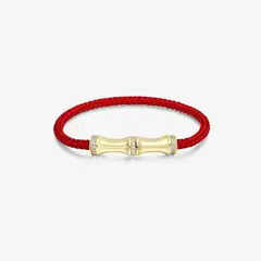 GENERICO - Pulsera Hefang De Hilo De Bambú Circonitas Plata 925 Mujer Joyería