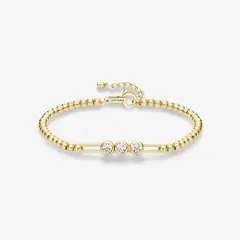 GENERICO - Pulsera Hefang De Mini Galletas Circonitas Dorada Mujer Joyería Regalo