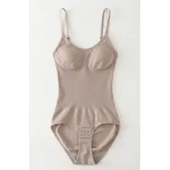 GENERICO - Body Faja Moldeadora de Compresión Suave con Tirantes para Mujer