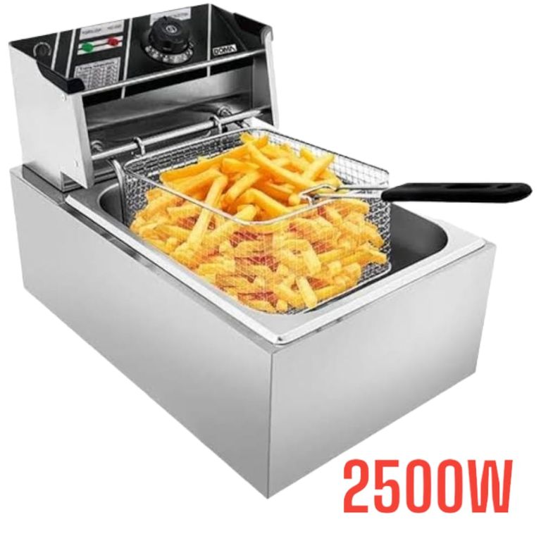 Freidora Comercial De Mesa Eléctrica Acero Inoxidable