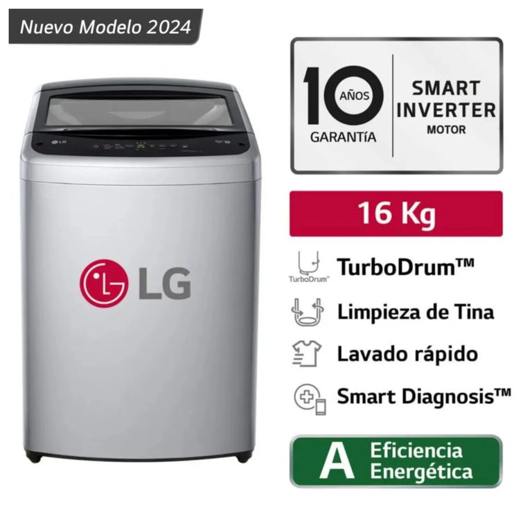Lavadora 16 kg WT16DVTB Smart Inverter Gris
