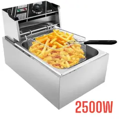 OEM - Freidora De Papas Eléctrica De 2500W Con Canastilla Metal