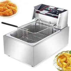 OEM - Freidora Eléctrica De Mesa 2500W Para Papas Fritas Y Más