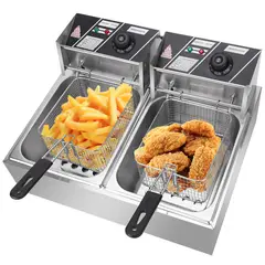 OEM - Freidora De Papas Eléctrica De 2500W 11Litros Con Canastilla Metal