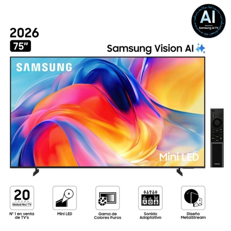 Televisor 75" Mini LED 75M70H Vision AI Smart TV - Nuevo 2026