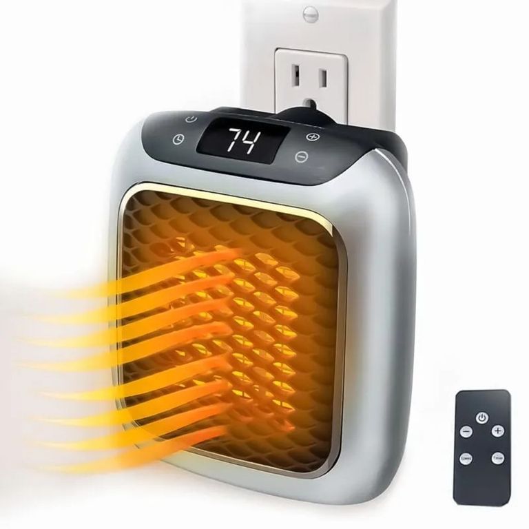 Calefactor Portátil Personal De Mesa 800W Con Control Remoto