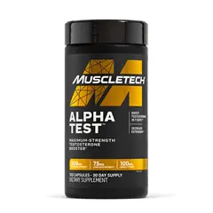 Muscletech - Alpha Test - Precursor natural de Testosterona 120 Capsulas