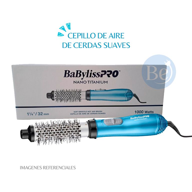 Cepillo de Aire BabylissPro con Cerdas Suaves Potencia 1000 Watts - BNT21000PE