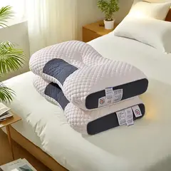 OEM - Pack x2 Almohada Ergonómica Ortopédica Cervical Soporte Cuello Y Cabeza