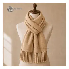 GENERICO - Bufanda Abrigadora Suave MaxiChalina Pashmina Casual Beige