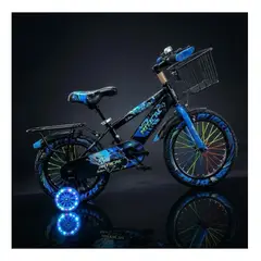 GENERICO - Bicicleta Aro 12 para Niños con Luces LED Multicolor, Canasta Metálica, Asiento Trasero y Ruedas de Apoyo 2026