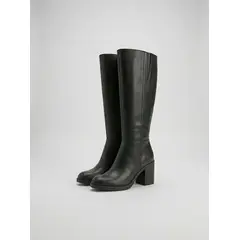 GENERICO - BOTAS EN CUERO VACUNO PARA MUJER EN NEGRO