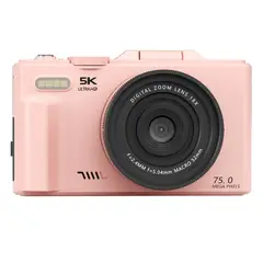 RENVMEXY - Cámara 5K WiFi para Selfies y Redes 75MP + Belleza
