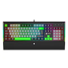 ANTRYX - Teclado Mecánico Mk Zigra Evo Switch Red Color Negro Con Gris