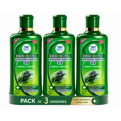 SM - 3 Shampoo Romero Crecepelo Bacc Sin Sal 2 EN 1