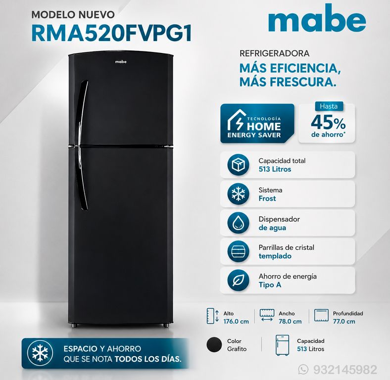 REFRIGERADORA 239Lt RMA520FVPG1