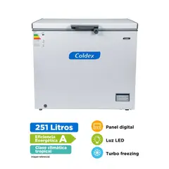 Coldex - CONGELADORA 251L CH10PLUS BLANCO