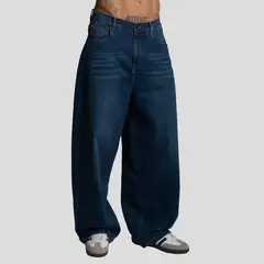 THE CULT - Pantalon Denim Confort - entalle Super baggy - denim Premiun