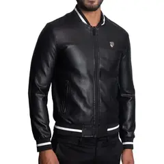 THE CULT - Casaca Bomber en eco-cuero estilo Star Boy