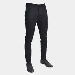 THE CULT - Pantalon drill pitillo - Diseño refinado con confort extremo - Perfect Fit - AZUL