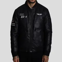 THE CULT - Casaca Bomber de ecocuero- diseño bad boys - look urbano con actitud