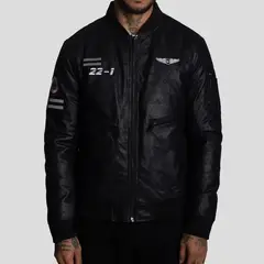 THE CULT - Casaca Bomber de ecocuero- diseño bad boys - look urbano con actitud