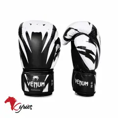 VENUM - GUANTES DE BOXEO IMPACT PAR 14 OZ BLANCO CON NEGRO